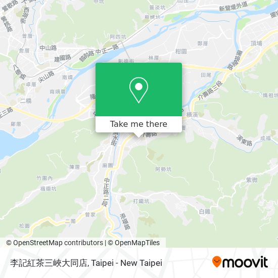 李記紅茶三峽大同店地圖