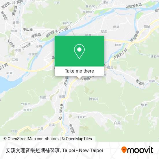 安溪文理音樂短期補習班地圖