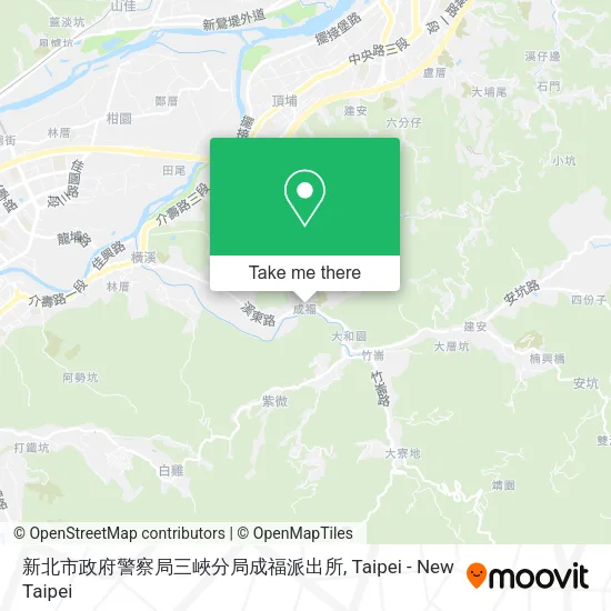 新北市政府警察局三峽分局成福派出所地圖