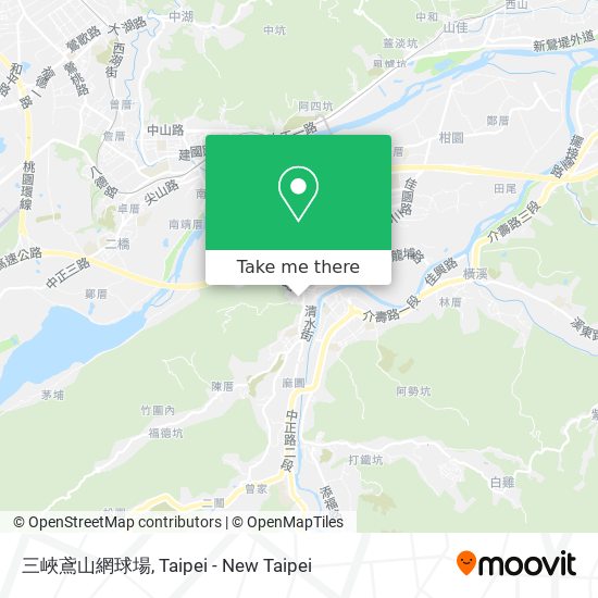 三峽鳶山網球場 map