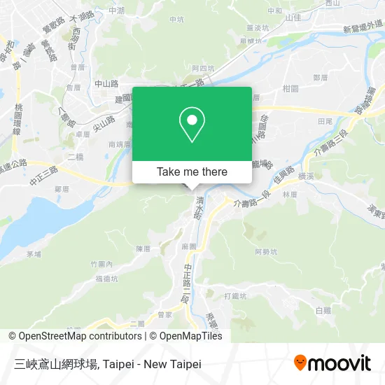 三峽鳶山網球場 map