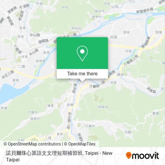 諾貝爾珠心算語文文理短期補習班地圖