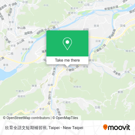 欣育全語文短期補習班地圖