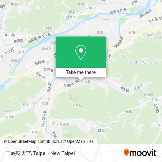 三峽韓天宮 map