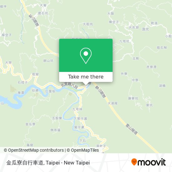 金瓜寮自行車道 map