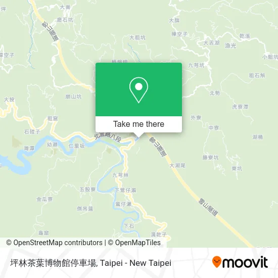 坪林茶葉博物館停車場地圖