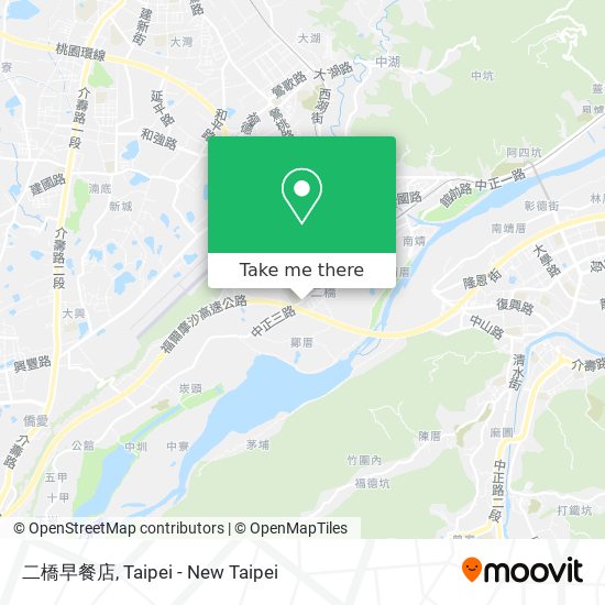 二橋早餐店 map