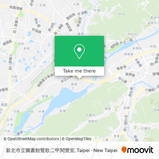 新北市立圖書館鶯歌二甲閱覽室地圖