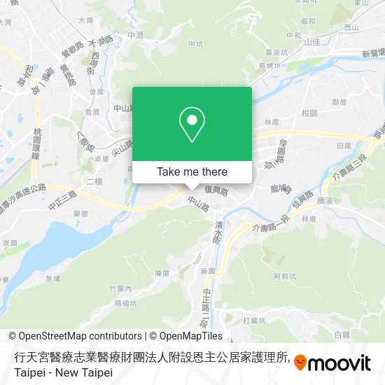 行天宮醫療志業醫療財團法人附設恩主公居家護理所地圖