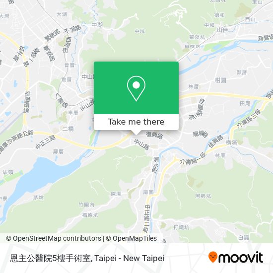 恩主公醫院5樓手術室地圖
