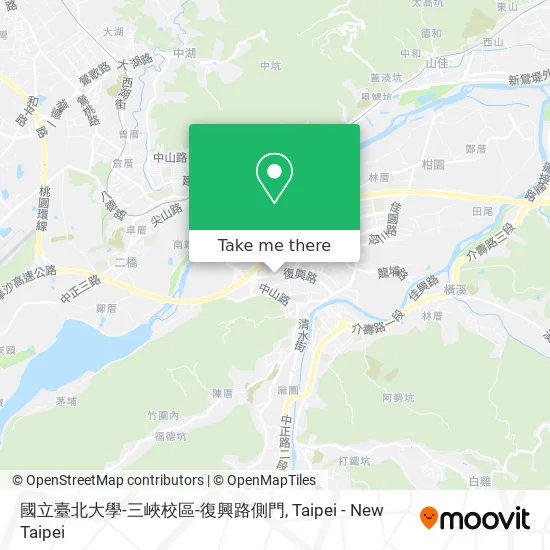 國立臺北大學-三峽校區-復興路側門 map