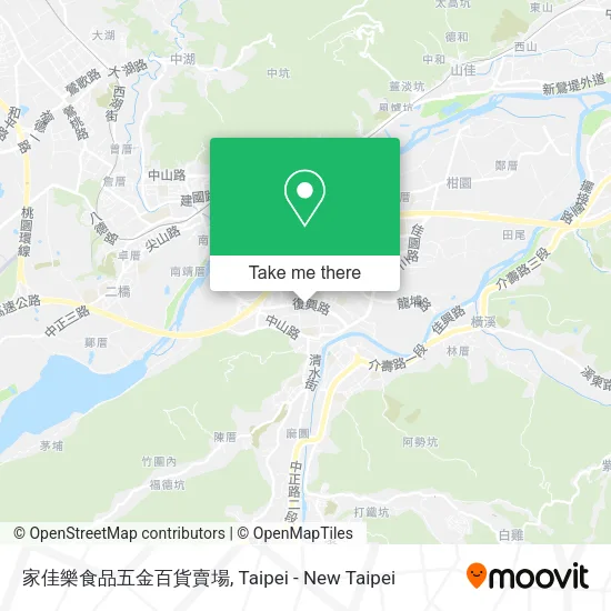 家佳樂食品五金百貨賣場地圖