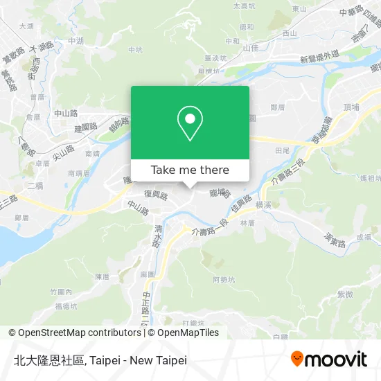 北大隆恩社區 map