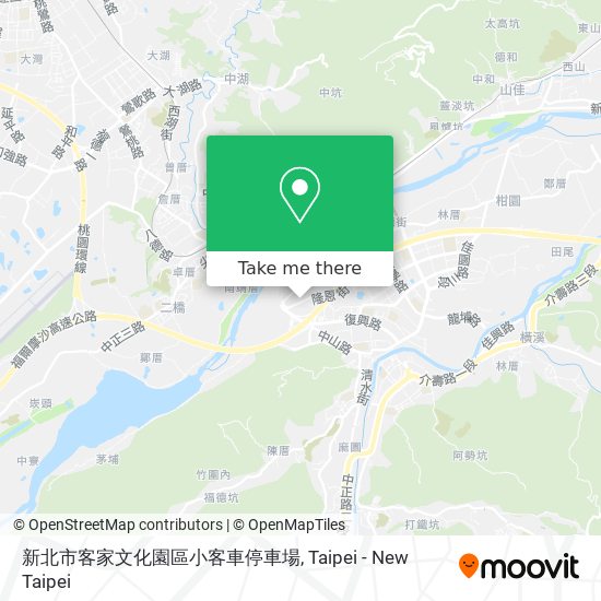 新北市客家文化園區小客車停車場地圖
