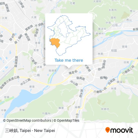 三峽鎮 map