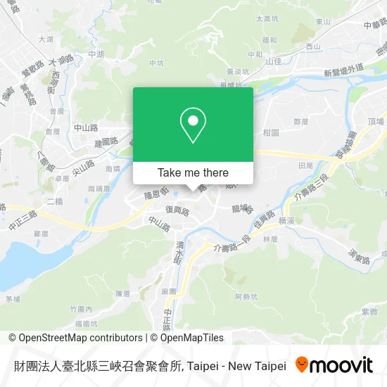 財團法人臺北縣三峽召會聚會所地圖