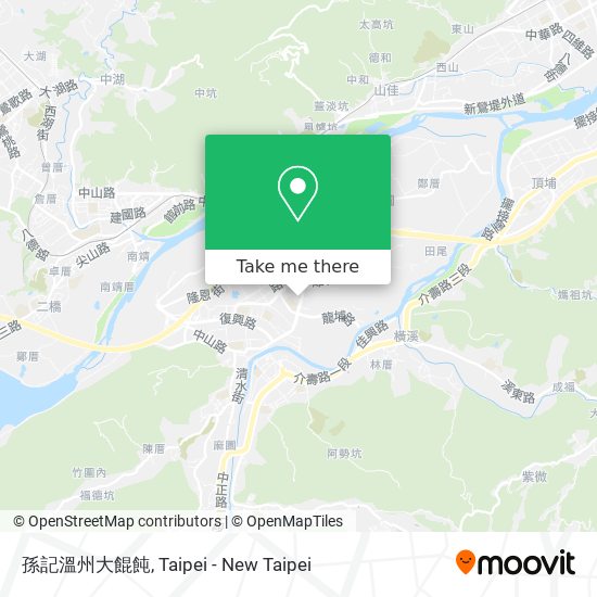孫記溫州大餛飩 map