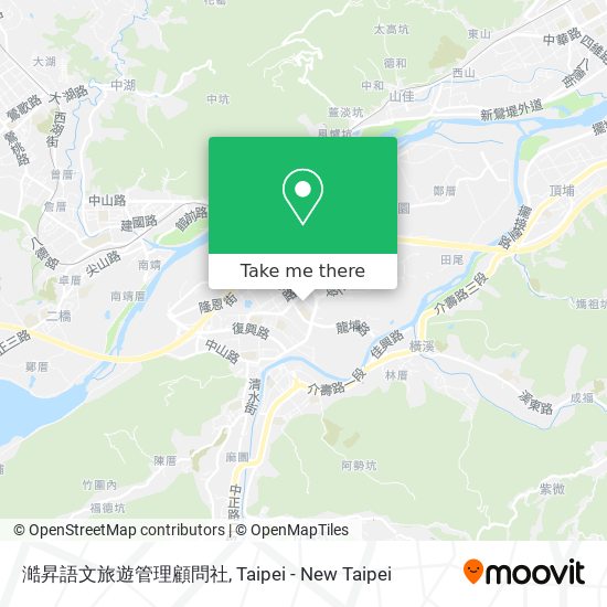 澔昇語文旅遊管理顧問社 map