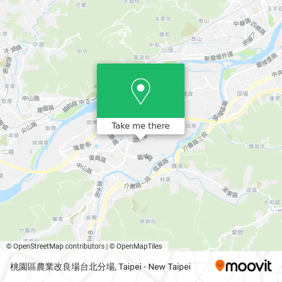 桃園區農業改良場台北分場地圖