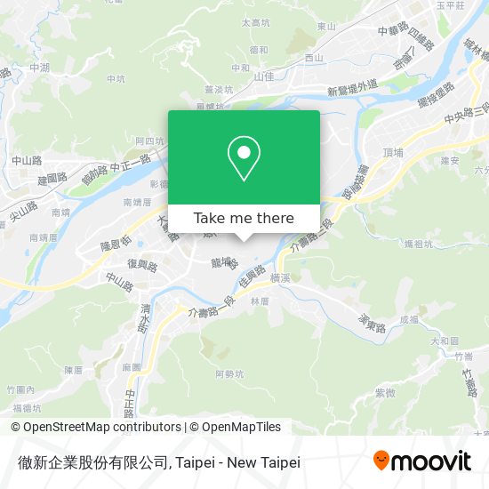 徹新企業股份有限公司地圖