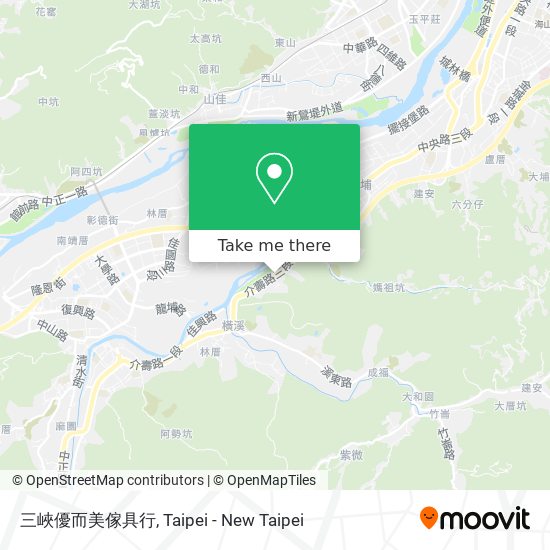 三峽優而美傢具行地圖