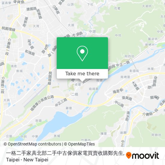 一格二手家具北部二手中古傢俱家電買賣收購鄭先生地圖