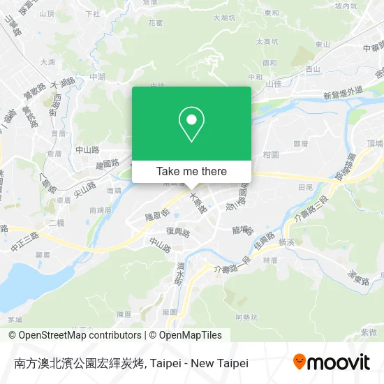 南方澳北濱公園宏緷炭烤地圖