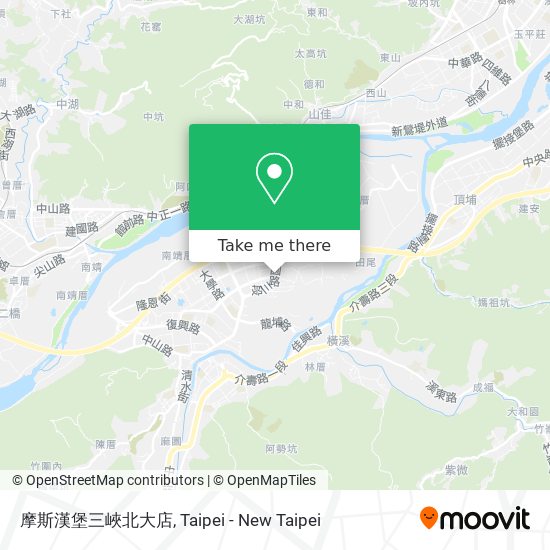 摩斯漢堡三峽北大店 map