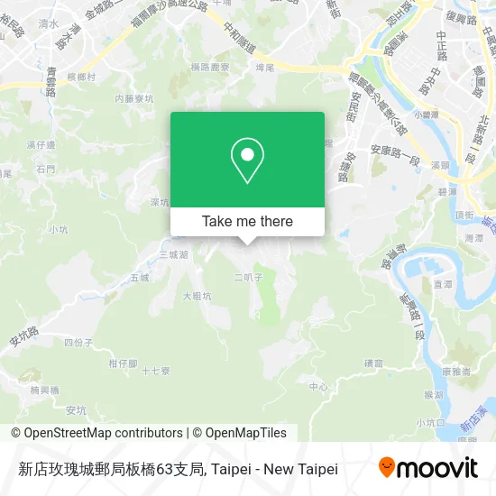 新店玫瑰城郵局板橋63支局 map