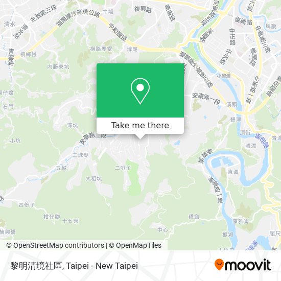 黎明清境社區 map