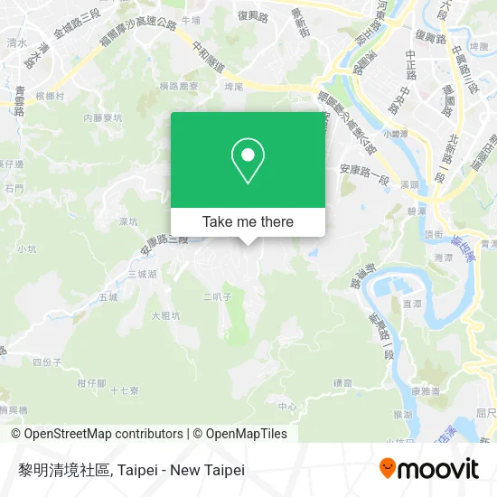 黎明清境社區 map
