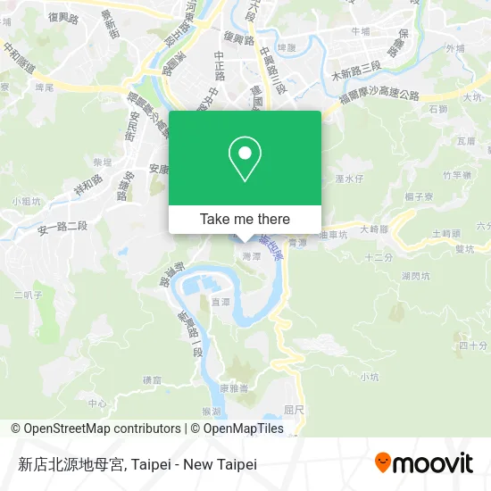 新店北源地母宮地圖