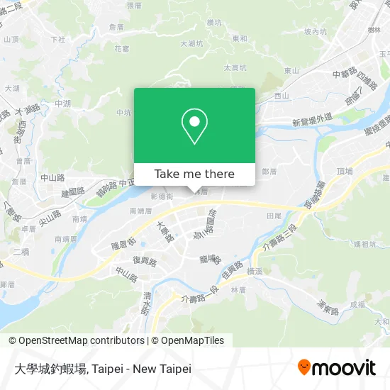 大學城釣蝦場地圖