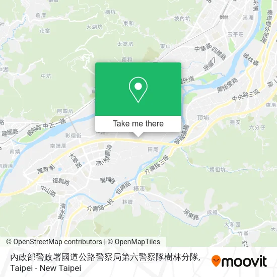 內政部警政署國道公路警察局第六警察隊樹林分隊 map