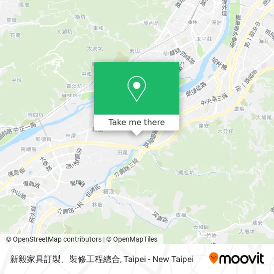 新毅家具訂製、裝修工程總合地圖