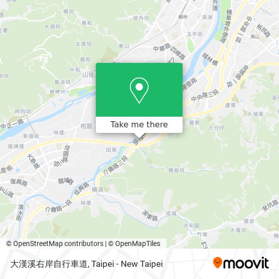 大漢溪右岸自行車道 map