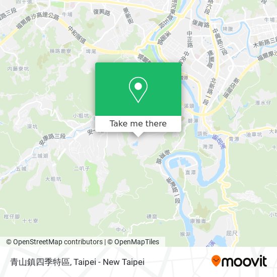 青山鎮四季特區 map