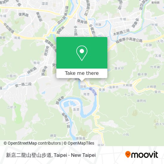 新店二龍山登山步道 map