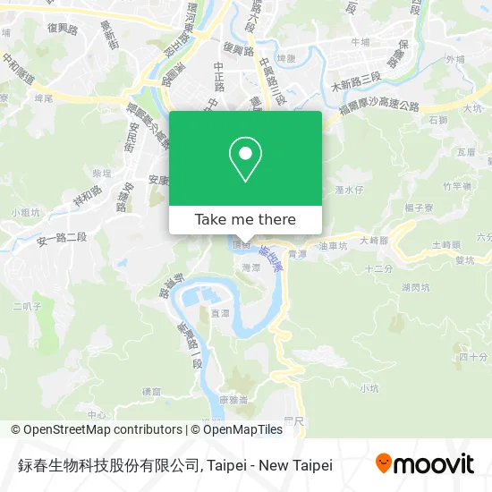 銢春生物科技股份有限公司地圖