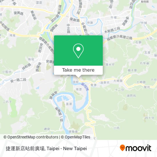 捷運新店站前廣場地圖