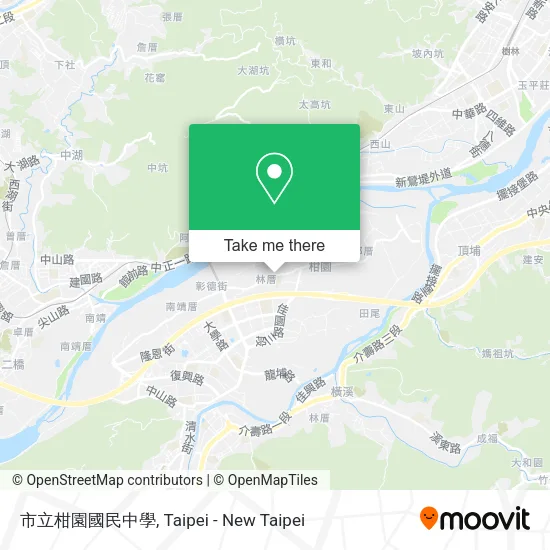 市立柑園國民中學地圖