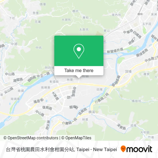 台灣省桃園農田水利會柑園分站地圖