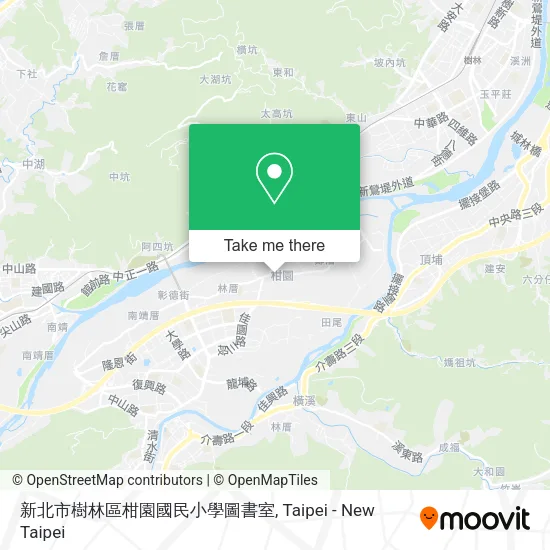 新北市樹林區柑園國民小學圖書室地圖