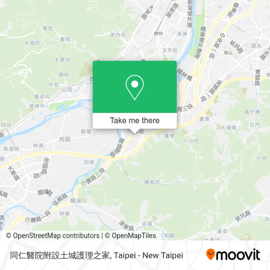 同仁醫院附設土城護理之家地圖