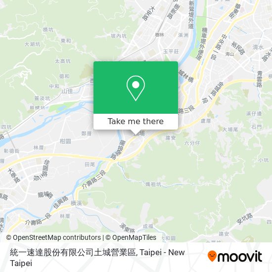 統一速達股份有限公司土城營業區 map