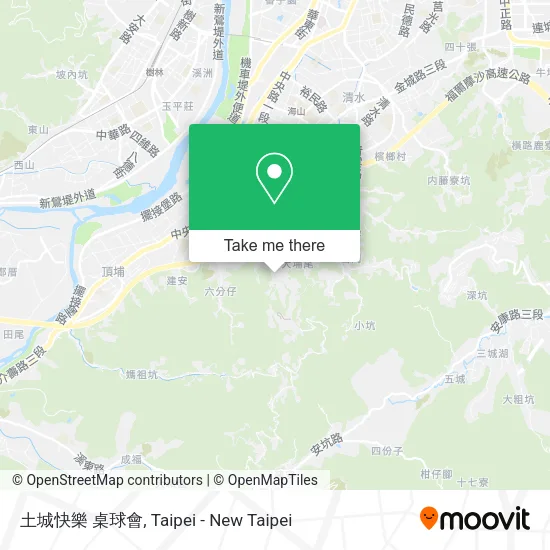 土城快樂 桌球會地圖
