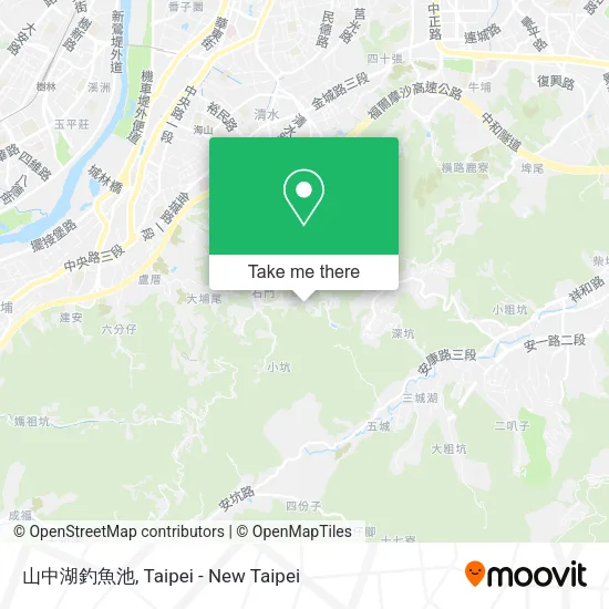 山中湖釣魚池地圖