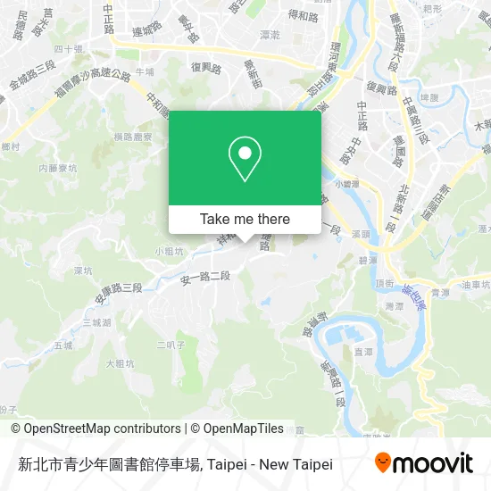 新北市青少年圖書館停車場地圖