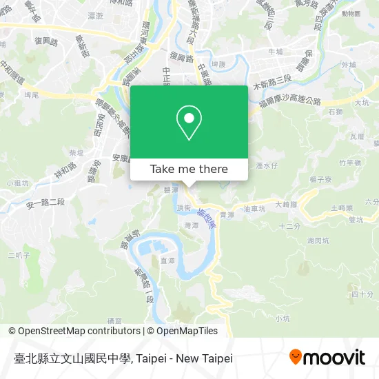 臺北縣立文山國民中學地圖