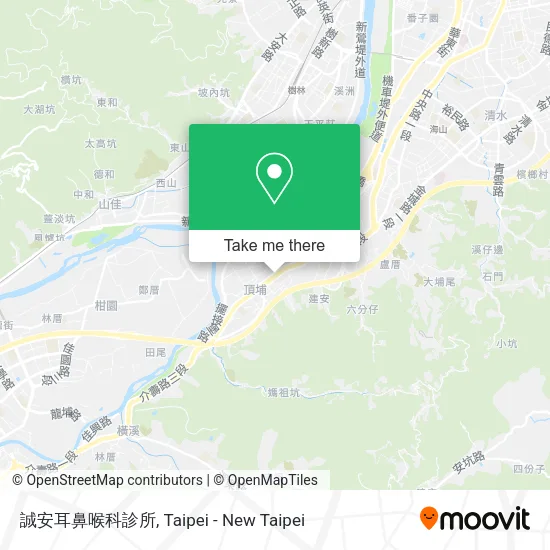誠安耳鼻喉科診所地圖